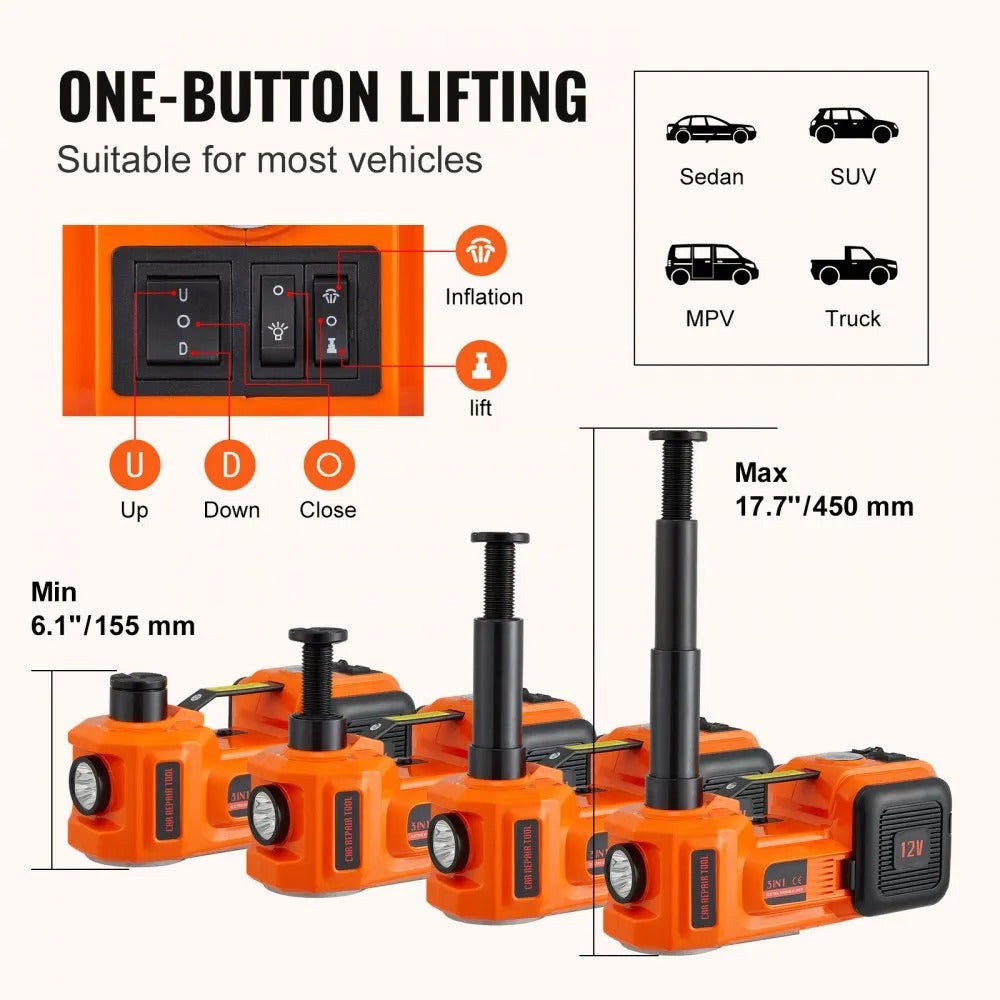 Portable Electric Car Jack Kit