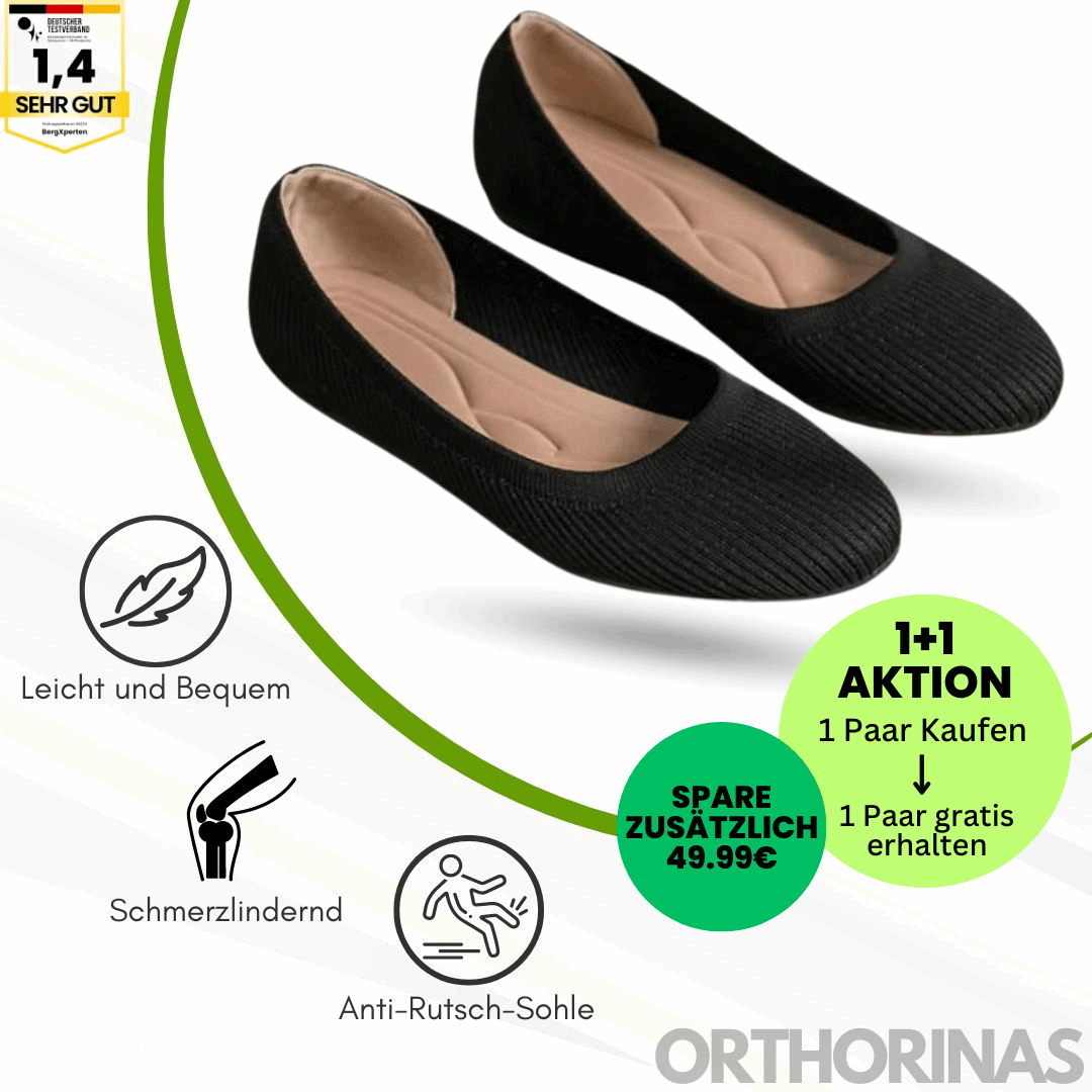 Brave DE™ - ergonomische schmerzlindernde Ballerinas - Sonderaktion 1+1 Gratis