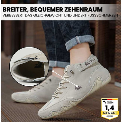 Brave DE™-ergonomischer, wasserdichter & schmerzlindernder Leder-Barfußschuh für das Frühjahr - Sonderaktion 1+1 Gratis