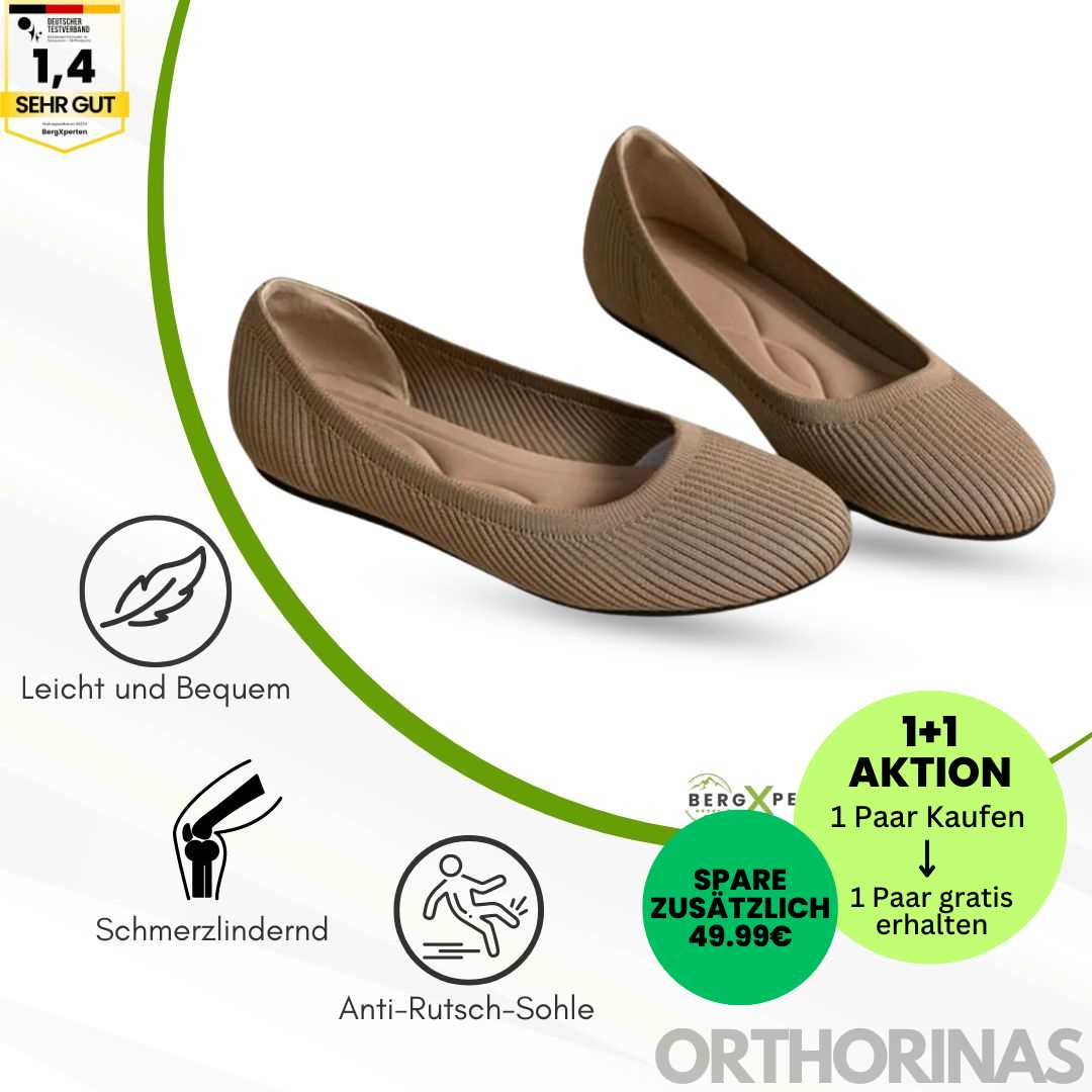 Brave DE™ - ergonomische schmerzlindernde Ballerinas - Sonderaktion 1+1 Gratis