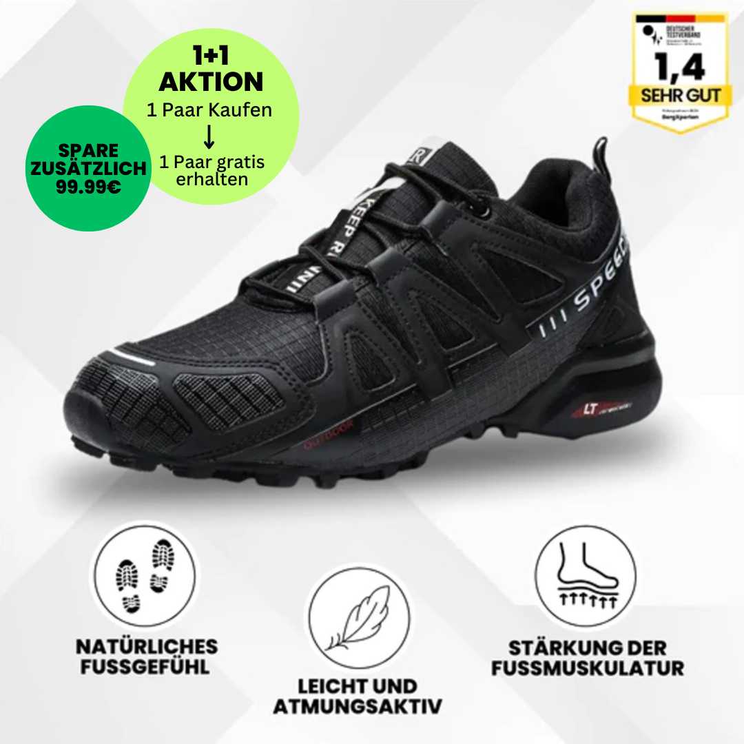 Brave DE™- ergonomische schmerzlindernde Trekking u.- Wanderschuhe (2025) - Sonderaktion 1+1 Gratis