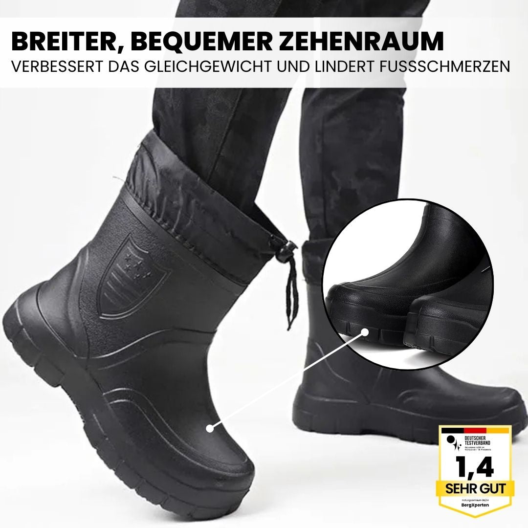 Brave DE™ - ergonomische, rutschfeste & wasserdichte Thermo-Regenstiefel für den Winter