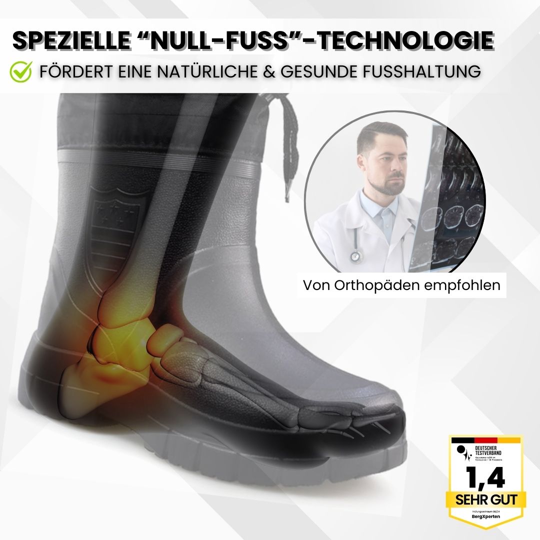 Brave DE™ - ergonomische, rutschfeste & wasserdichte Thermo-Regenstiefel für den Winter