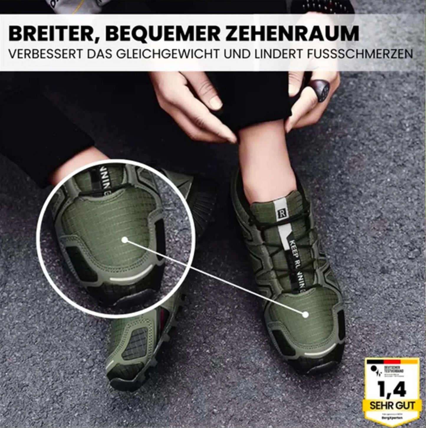 Brave DE™- ergonomische schmerzlindernde Trekking u.- Wanderschuhe (2025) - Sonderaktion 1+1 Gratis