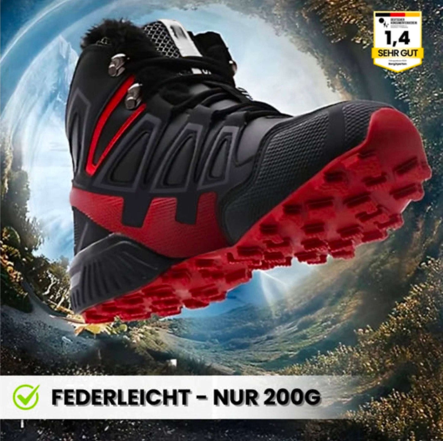 Brave DE™- wasserdichte, leichte & rutschfeste Trekking u.-Wanderschuhe für langes Gehen