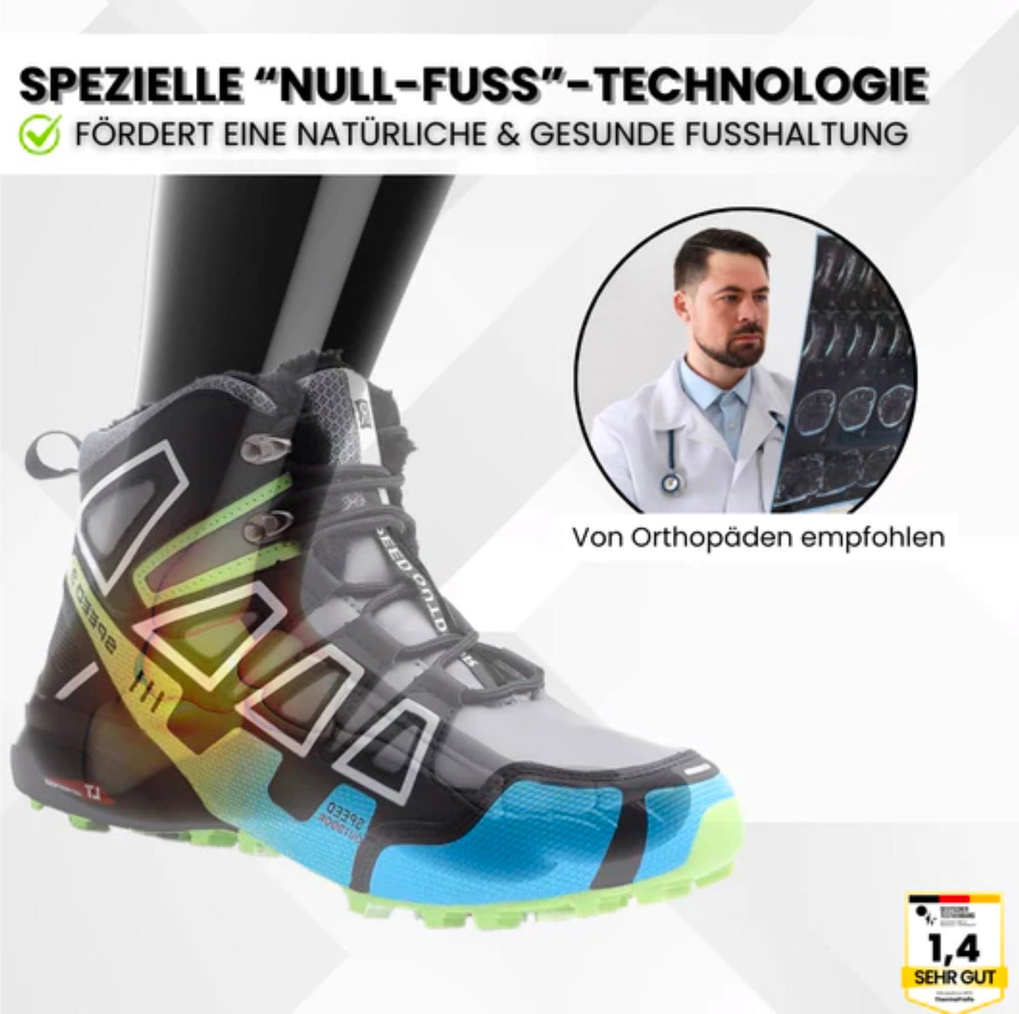 Brave DE™ - ergonomische schmerzlindernde Trekking u.-Wanderschuhe