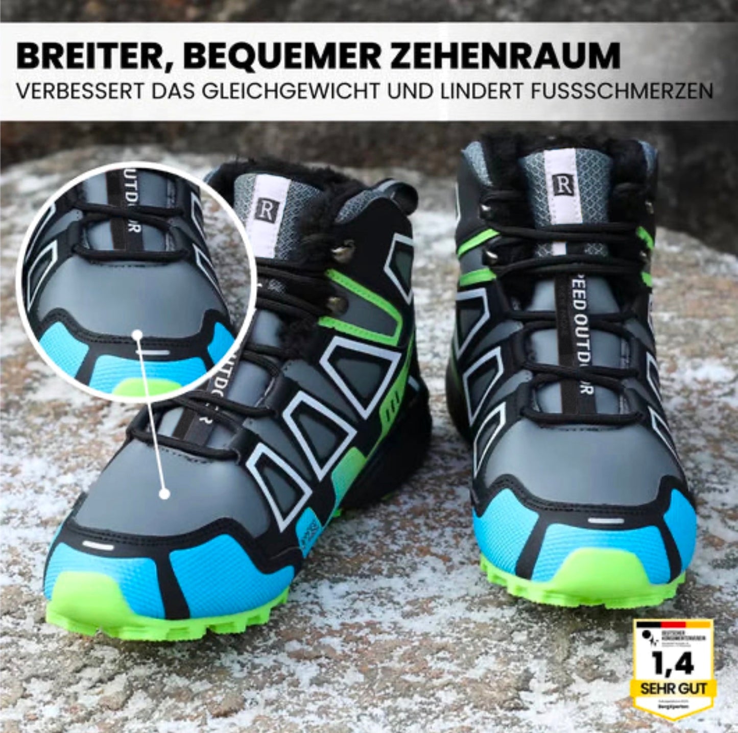 Brave DE™ - ergonomische schmerzlindernde Trekking u.-Wanderschuhe