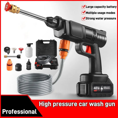 Cordless High Pressure Water Spray Gun (+2 FREE Batteries)